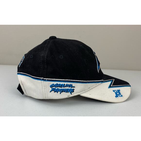 VTG Y2K Reebok NFL Carolina Panthers all-over print graphic strapback hat - Picture 3 of 7